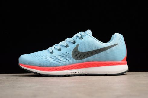 Nike Air Zoom Pegasus 34 Running Lichtblauw Wit Rood Antraciet 880555-404