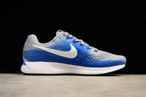 Nike Air Zoom Pegasus 34 Running Bianco Blu Antracite 880555-007