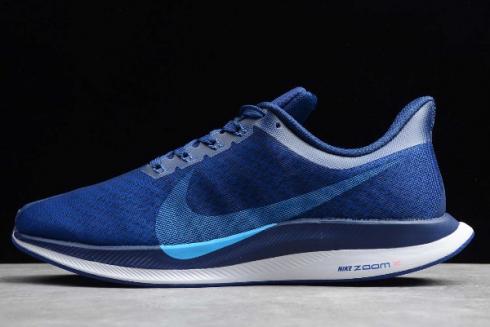 2019-es Nike Zoom Pegasus 35 Turbo 2.0 Sötétkék Kék Fehér AJ4114 441