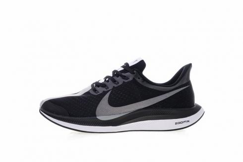 รองเท้าวิ่ง Nike Zoom Pegasus 35 Turbo รองเท้าผ้าใบสีดำสีเทา AJ4115-001