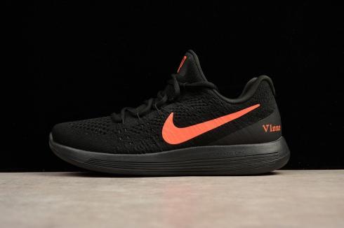 Nike Lunarepic Low Flyknit 2.0 Black Orange Anthracite 915771-991