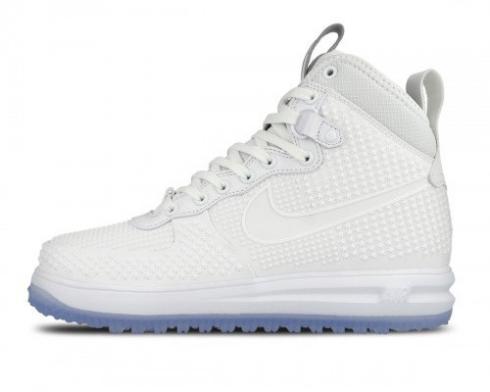 Giày nam Nike Lunar Force 1 Duckboot All White Anthracite 806402-100