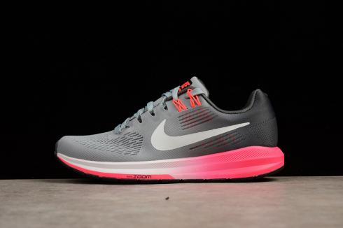 Nike Air Zoom Structure 21 Femme Rouge Gris 904701-002