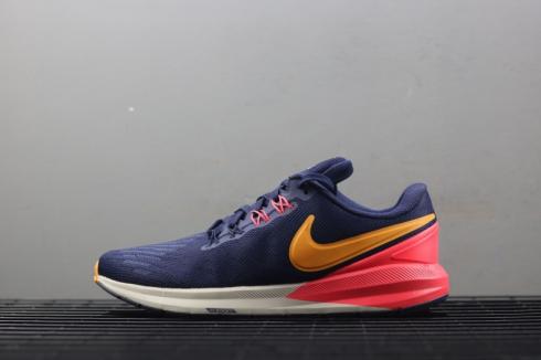 Nike Air Zoom Structure 22 深藍黃紅 AA1636-400