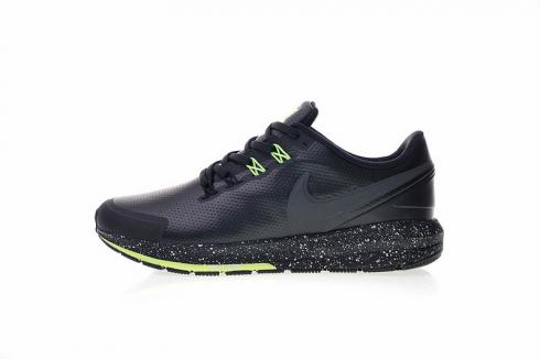 Nike Air Zoom Structure 22 Couro Preto Verde AA1636-508