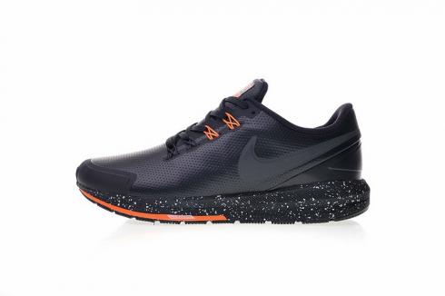 Nike Air Zoom Structure 22 Leather Noir Orange AA1636-502