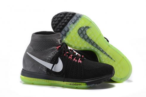 Nike Zoom All Out Flyknit Negro Madera Carbón Hombres Zapatillas Zapatillas Zapatillas 844134-002