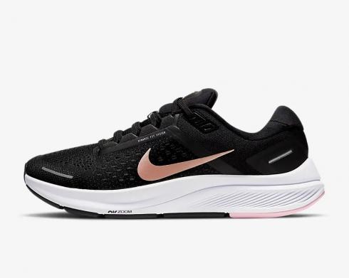 Nike Zoom Structure 23 Black White Gold Pink CZ6721-005