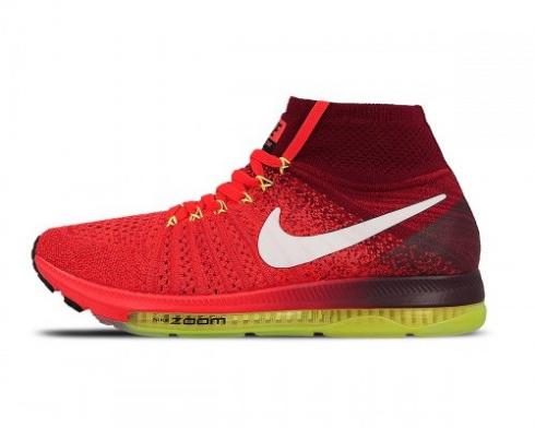 Dámské Zoom All Out Flyknit Bright Crimson White Team Red 845361-616