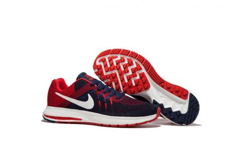 Nike Zoom Winflo 2 สีดำสีแดงสีน้ำเงินผู้ชายรองเท้าวิ่งรองเท้าผ้าใบ Trainers 807276