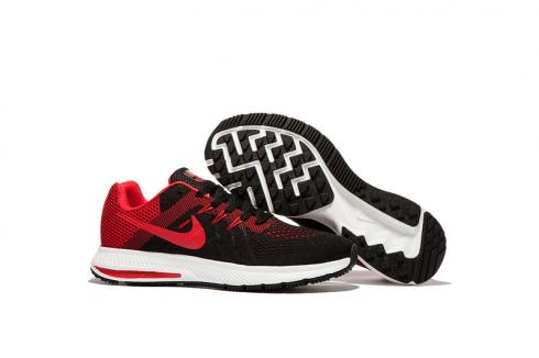 Nike Zoom Winflo 2 สีดำสีแดงรองเท้าวิ่ง Unisex รองเท้าผ้าใบ Trainers 807276-006