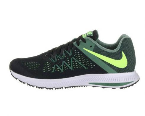 Nike Zoom Winflo 3 黑綠白色男款跑步鞋 831561-010