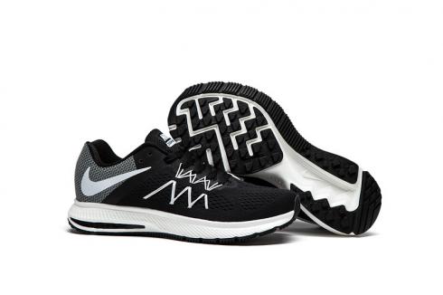 Nike Zoom Winflo 3 Black White Grey Unisex Кроссовки Кроссовки Кроссовки 831561-001