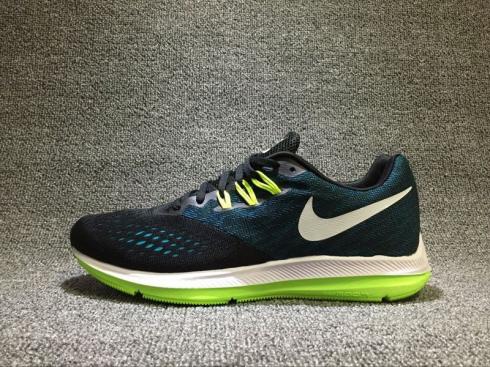 Nike Zoom Winflo 4 黑色 Chlorine Volt 藍色訓練運動鞋 898466-003