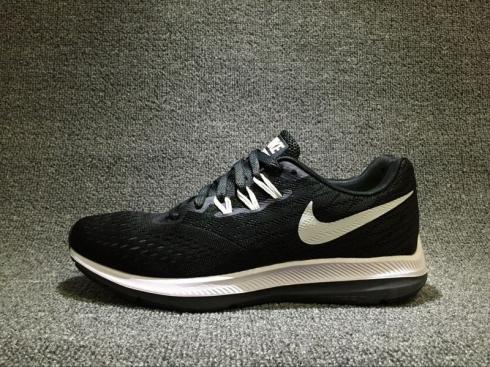 Nike Zoom Winflo 4 Black Training รองเท้าผ้าใบกีฬา 898466-001