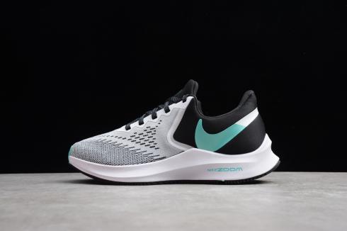 Nike Zoom Winflo 6 Black White Hyper Jade Womens Sneakers AQ8228-001