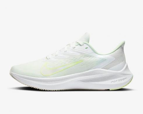 Nike 女款 Zoom Winflo 7 Barely Volt Summit 白色 CJ0302-100