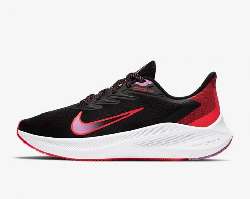 Nike Dámské Zoom Winflo 7 Black Flash Crimson Beyond Pink CJ0302-008