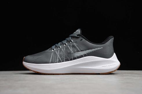 Nike Air Zoom Winflo 8 Gris oscuro Negro Blanco Raw Rubber CW3419-311