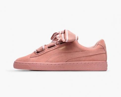 PUMA Suede Heart Satin Ii Sneakers Růžové Dámské Boty 364084-03