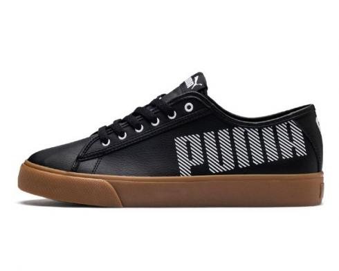 Puma Bari SL Hombre Schwarz Braun Herren Freizeitschuhe 369637-02