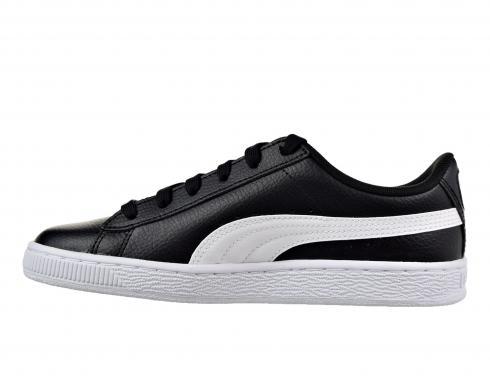 Puma Basket Classic LFS Jr Big Kids Puma Branco Preto Sapatos 364503-02
