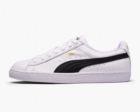 Puma Basket Classic LFS Sepatu Pria Hitam Putih Sepatu Kets 354367-22