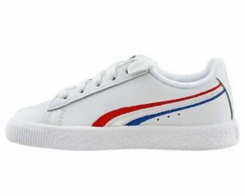 Puma Clyde 4th Of Julie Shoes High Risk Red White Womens Shoes 365743-01