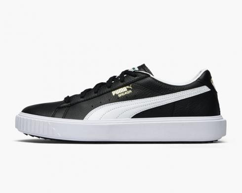 Puma Breaker Sort Hvid Læder Herre fritidssko 366078-01