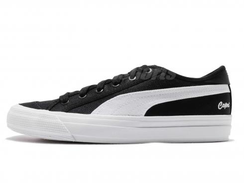 Sepatu Kasual Pria Puma Capri Black Bright White 369246-01