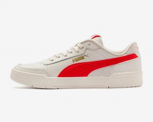 Puma Caracal Whisper White High Risk Red Womens Unisex Sneakers 369863-05