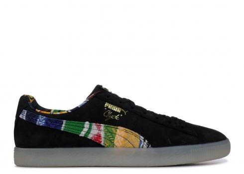 Puma Clyde Coogi Fs 블랙 골드 팀 364908-01, 신발, 운동화를