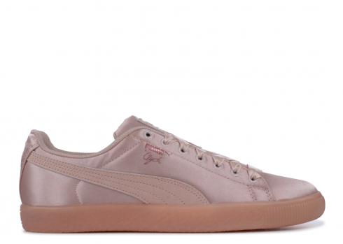 Puma Clyde Satin Jr 玫瑰浮雕金 367469-02