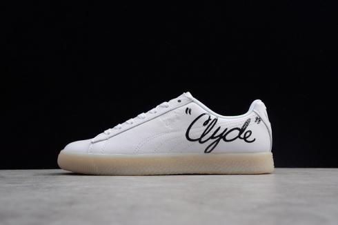 Puma Clyde 簽名白色黑色男士休閒鞋 365803-01