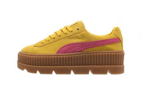 Puma Fenty x Womens Cleated Creeper Lemon Carmine Vanilla Ice 366268-03