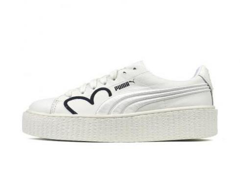 Puma Fenty x Womens Creeper Clara Lionel Foundation White Black Team Gold 366403-01