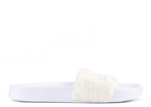 Puma Fur Slide Wns Blanc Argent 362266-02