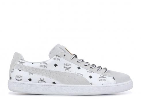 Puma Mcm X Suede Whisper Blanc Noir 366299-02