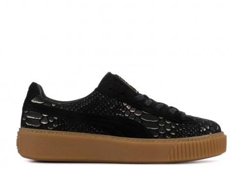 Puma Platform Exotskinwn Nero Oro 363377-01