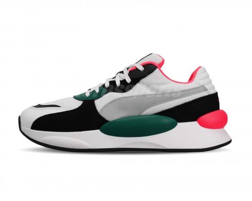 Puma RS 9.8 Space Teal Green White Mens Running Shoes 370230-04