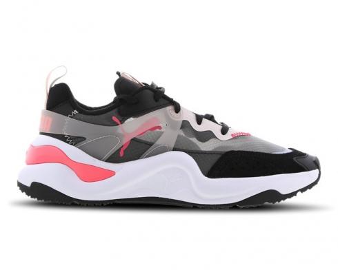 Sepatu Kasual Wanita Puma Rise Black Grey Red 371777-06