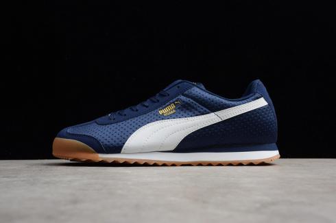 Puma Rome série maille bleu respirant Sport décontracté course hommes chaussures 362179-06