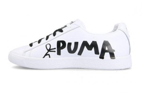 Puma Shantell Martin x Clyde שרבוט לבן שחור 365894-01