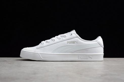 Puma Smash V2 VULC CV Casual Canvas Sneakers White 365968-03