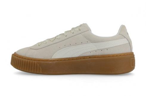 Puma Suede Platform Bubble Light Brown Womens Shoes Sneakers 366439-02