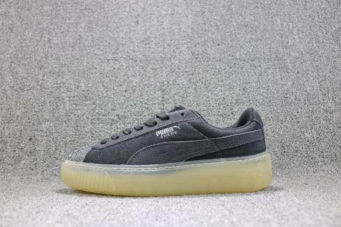 Puma Suede Platform Pebble Core Preto Feminino 365464-04