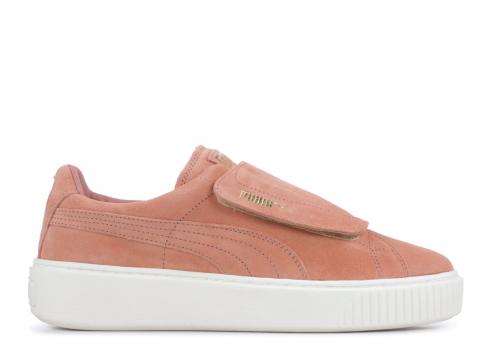 Puma 絨面厚底帶棕色棉花糖 364586-03