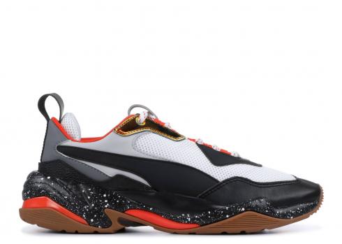 Puma Thunder Electric Jr Mandarine สีแดงสีขาวสีดำ 368461-01