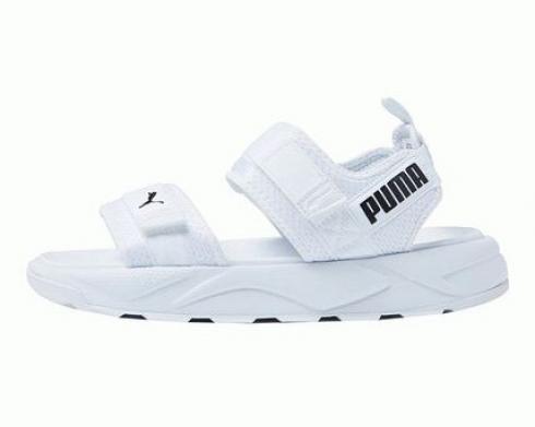 Puma 男女通用純色運動涼鞋 Flipflop Blac 休閒鞋 374862-01