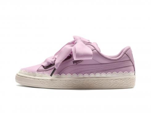 Puma Women's Basket Heart Scallop Winsome Orchid Womens Shoes 366979-02